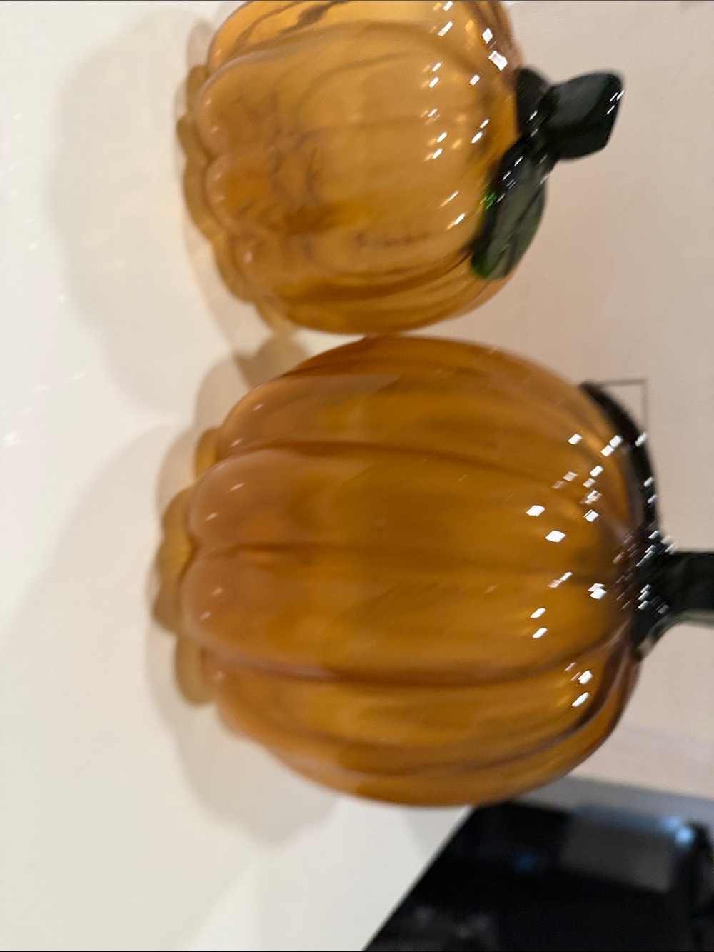 Amber Glass Pumpkins 🎃